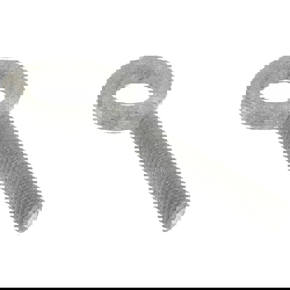 Fixed Lifting Eye Bolt: Without Shoulder, 2,000 lb Capacity, 7/16-14 Thread, Grade C-1035 Steel